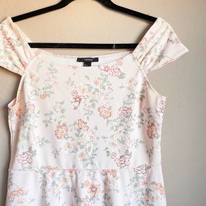 Off the Shoulder Floral Dress, Fit and Flare